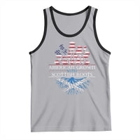American Grown With Scottish Roots Tank Top Scottish American Heritage Thistle Flower