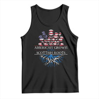 American Grown With Scottish Roots Tank Top Scottish American Heritage Thistle Flower