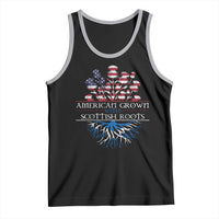American Grown With Scottish Roots Tank Top Scottish American Heritage Thistle Flower