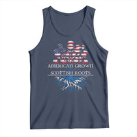American Grown With Scottish Roots Tank Top Scottish American Heritage Thistle Flower