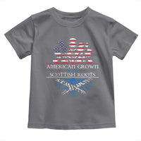 American Grown With Scottish Roots Toddler T Shirt Scottish American Heritage Thistle Flower