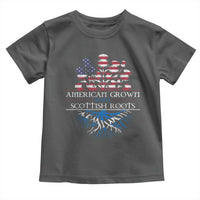 American Grown With Scottish Roots Toddler T Shirt Scottish American Heritage Thistle Flower