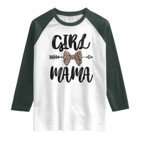 Funny Girl Mama Raglan Shirt Leopard New Mom Mother's Day