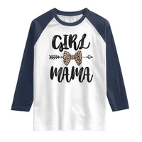 Funny Girl Mama Raglan Shirt Leopard New Mom Mother's Day