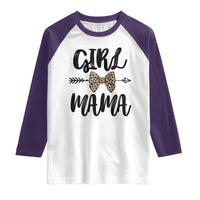 Funny Girl Mama Raglan Shirt Leopard New Mom Mother's Day