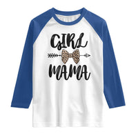Funny Girl Mama Raglan Shirt Leopard New Mom Mother's Day