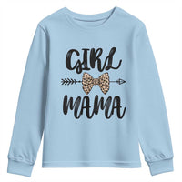 Funny Girl Mama Youth Sweatshirt Leopard New Mom Mother's Day