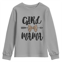 Funny Girl Mama Youth Sweatshirt Leopard New Mom Mother's Day