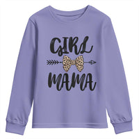Funny Girl Mama Youth Sweatshirt Leopard New Mom Mother's Day
