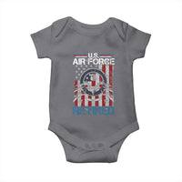 Veteran US Air Force Retired Baby Onesie Vintage American Flag