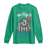 Veteran US Air Force Retired Long Sleeve Shirt Vintage American Flag