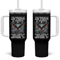 The Power Of An Air Force Is Terrific When There Is Nothing To Oppose It Tumbler With Handle Veteran Winston Churchill Quote