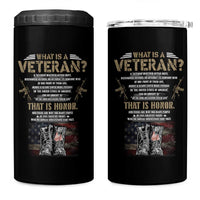 What Is A Veteran That Is Honor American Flag 4 in 1 Can Cooler Tumbler Veteran's Day