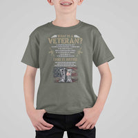 What Is A Veteran That Is Honor American Flag T Shirt For Kid Veteran's Day