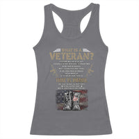 What Is A Veteran That Is Honor American Flag Racerback Tank Top Veteran's Day