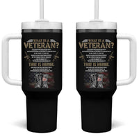 What Is A Veteran That Is Honor American Flag Tumbler With Handle Veteran's Day