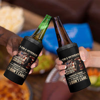 I Am A Veteran I Served My Country If You Don't Like It I Don't Care 4 in 1 Can Cooler Tumbler