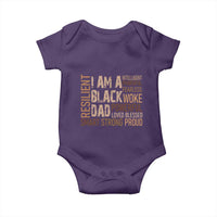 Funny I Am A Black Dad Baby Onesie Black History Month Father's Day