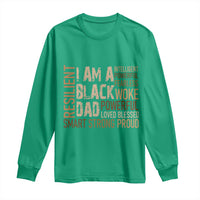 Funny I Am A Black Dad Long Sleeve Shirt Black History Month Father's Day