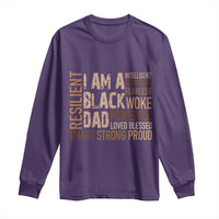 Funny I Am A Black Dad Long Sleeve Shirt Black History Month Father's Day