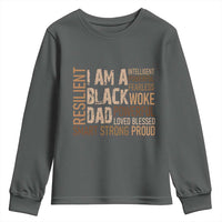 Funny I Am A Black Dad Youth Sweatshirt Black History Month Father's Day