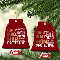 Funny I Am A Black Mom Ceramic Ornament Black History Month Mothers Day