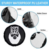 Funny Dope Black Dad Spare Tire Cover Father's Day Juneteenth History Month
