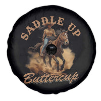Funny African American Cowgirl Spare Tire Cover Saddle Up Buttercup Southern Western