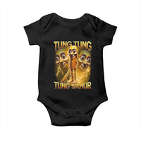 Funny Italian Brainrot Tung Tung Tung Sahur Baby Onesie Gen Z Meme