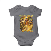 Funny Italian Brainrot Tung Tung Tung Sahur Baby Onesie Gen Z Meme