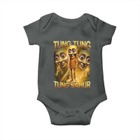Funny Italian Brainrot Tung Tung Tung Sahur Baby Onesie Gen Z Meme