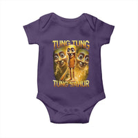 Funny Italian Brainrot Tung Tung Tung Sahur Baby Onesie Gen Z Meme