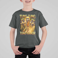 Funny Italian Brainrot Tung Tung Tung Sahur T Shirt For Kid Gen Z Meme