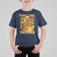 Funny Italian Brainrot Tung Tung Tung Sahur T Shirt For Kid Gen Z Meme
