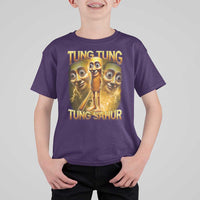 Funny Italian Brainrot Tung Tung Tung Sahur T Shirt For Kid Gen Z Meme