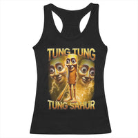 Funny Italian Brainrot Tung Tung Tung Sahur Racerback Tank Top Gen Z Meme