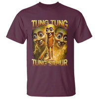 Funny Italian Brainrot Tung Tung Tung Sahur T Shirt Gen Z Meme