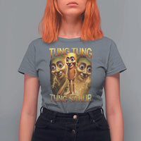 Funny Italian Brainrot Tung Tung Tung Sahur T Shirt For Women Gen Z Meme