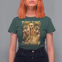 Funny Italian Brainrot Tung Tung Tung Sahur T Shirt For Women Gen Z Meme