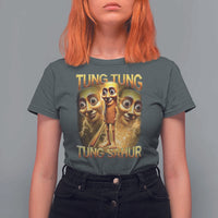 Funny Italian Brainrot Tung Tung Tung Sahur T Shirt For Women Gen Z Meme