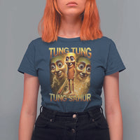 Funny Italian Brainrot Tung Tung Tung Sahur T Shirt For Women Gen Z Meme