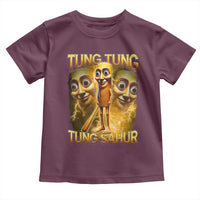 Funny Italian Brainrot Tung Tung Tung Sahur Toddler T Shirt Gen Z Meme