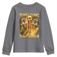 Funny Italian Brainrot Tung Tung Tung Sahur Youth Sweatshirt Gen Z Meme