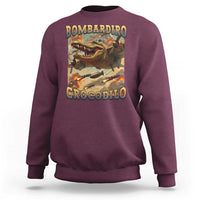 Funny Italian Brainrot Bombardiro Crocodilo Sweatshirt Gen Z Meme