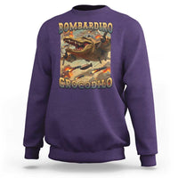 Funny Italian Brainrot Bombardiro Crocodilo Sweatshirt Gen Z Meme
