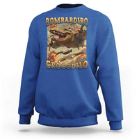 Funny Italian Brainrot Bombardiro Crocodilo Sweatshirt Gen Z Meme