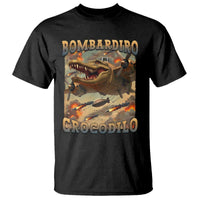 Funny Italian Brainrot Bombardiro Crocodilo T Shirt Gen Z Meme