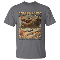 Funny Italian Brainrot Bombardiro Crocodilo T Shirt Gen Z Meme