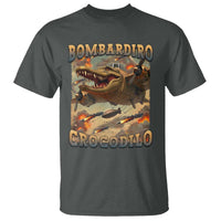 Funny Italian Brainrot Bombardiro Crocodilo T Shirt Gen Z Meme