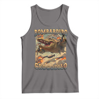 Funny Italian Brainrot Bombardiro Crocodilo Tank Top Gen Z Meme
